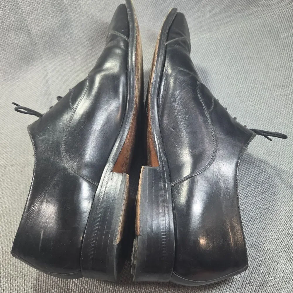 Mezlan Handmade Spanish Leather Oxfords, Men's 11.5 Black Dress Casual Shoes